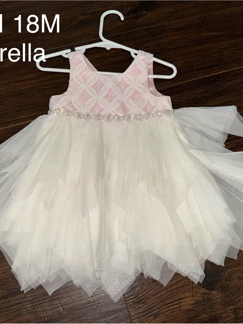 Pink and White Tulle Party elegant dress